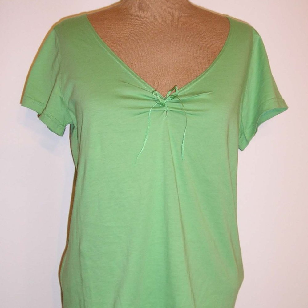 Talbots Petites Small Womens V Neck Top Shirt PS
